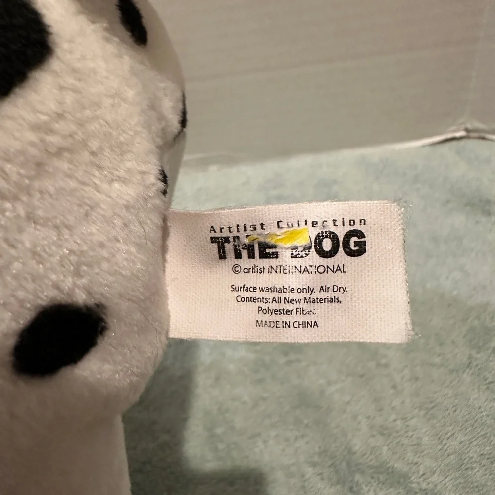 The Dog Artlist Collection Dalmation Plush 20” Play Along 2002 Big Head Collar - Picture 11 of 13